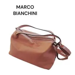 人気　MARCO BIANCHINI　ピンク　ハンドバッグ　ショルダー　本革