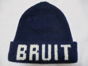 U アンダーカバー BRUIT ニットキャップ 紺 F