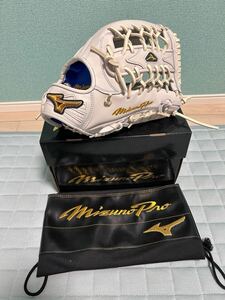 ミズノプロ　オプションオーダー 外野手用　軟式グローブ MIZUNO PRO イチローモデル　グラブ袋・箱付き 日本製 HAGA JAPAN 右投げ グラブ