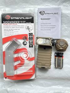 ★新品未使用！STREAMLIGHT Sidewinder サイドワインダー ホワイト/レッド/IR/ブルー LED タクティカルライト TAN