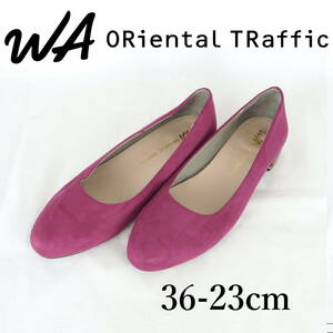 LK9614*WA ORiental TRaffic*ダブルエー オリエンタルトラフィック*レディースバレエシューズ*36-23cm*パープルレッド