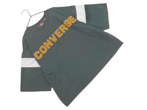 CONVERSE コンバース オールスター ロゴ Tシャツ sizeM/緑 ■◆ ☆ efc4 レディース