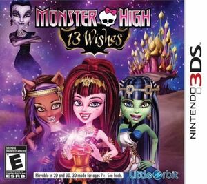 海外限定版 海外版 3DS モンスターハイ Monster High 13 Wishes
