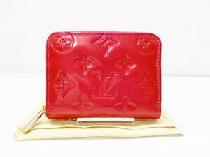 美品　Louis Vuitton　ルイヴィトン　ヴェルニ　ジッピーコインパース　コインケース　ミニ財布　 ルージュグルナディーヌ　M93054