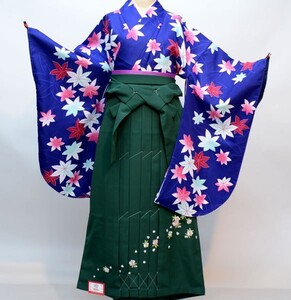 着物袴セット ジュニア用へ直し144cm～150cm 百花斉放 新品 （株）安田屋 NO29573-03