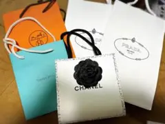 ブランド　紙袋　PRADA・HERMES ・CHANEL・ティファニー