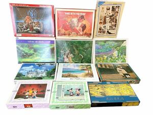 9AD075 1円~ ジグソーパズルまとめ 12点 メーカー色々 開封済み ピース検品済み 欠品無し 中古 ジャンル多数 780ピース 1000ピース 現状品