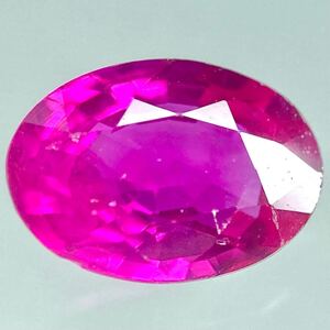 1円〜!!ソ付!!〔天然ルビー0.544ct〕d 約5.7×4.0mm ルース 裸石 corundum コランダム ruby 宝石 jewelry BB8/BB8 テEA0 マ47