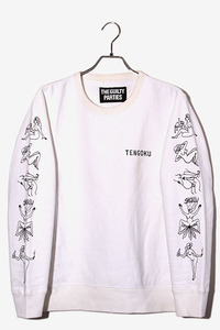 WACKO MARIA ワコマリア NUDE GIRL HEAVY WEIGHT CREW NECK SWEAT SHIRT クルーネック スウェットシャツ トレーナー M WHITE ホワイト /◆