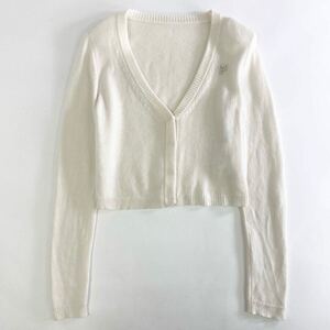 41k13 FOXEY フォクシー カシミヤ100％ amadeus cardigan アマデウスカーディガン 38 アイボリー CASHMERE 日本製