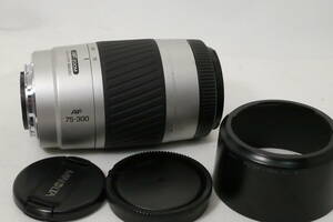 美品 ミノルタ MINOLTA α AF 75-300mm F4.5-5.6 マクロ NEW フード付