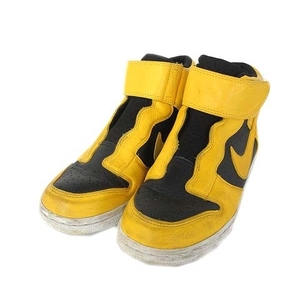 ナイキ NIKE スニーカー ダンク DUNK HI EASE 896187-003 ハイカット ベルクロ US6.5 23.5cm 黄 ■GY01 レディース