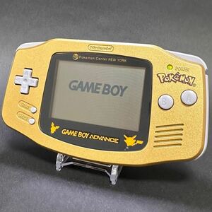 1円スタート ポケモンセンター ニューヨーク バージョン ゲームボーイアドバンス GBA 本体 限定カラー Pokemon 新品外装交換品 動作確認済