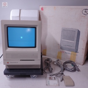 Apple Macintosh SE/30 M5359J/B (M5119) 本体 HDD無 システムディスク・マウス・箱付 マッキントッシュ ジャンク パーツ取りにどうぞ【EA