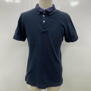 SHIPS 40 シップス ポロシャツ 半袖 無地 ドット Polo Shirt 紺 / ネイビー / 10022807