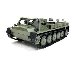 【完成品】WPL E-1 2.4GHz 1/16 RTR クローラー式輸送・牽引トラックラジコン GAZ-71 ☆軍用トラックラジコン ●技術基準適合証明済