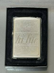 zippo hi-lite RUM MENTHOL ハイライト ラム メンソール 2003年製 限定品 HI-LITE SILVER METAL シルバーメタル デットストック