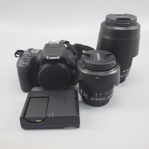 1円〜 Canon キヤノン EOS Kiss X9・EFS 55-250mm/18-55mm ※動作確認済み 現状品 カメラ 103-2737437【O商品】