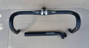 RITCHEY PRO ROAD HANDLEBAR 上ハン外-外425mm 31.8クランプ PRO ROAD STEM 芯-芯95ｍｍ SEATPOST31.6 300m 送料無料