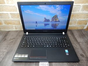 Ｈ514☆Windows 10 プロ 32bit★Webカメラ＆ 無線LAN★Core i5★DVDRWマルチ★500GB-HDD★メモリ4GB★15Ｗ液晶ノート★LENOVO E50-80