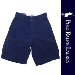 新品 POLO RALPH LAUREN SHORTS ポロ ラルフローレン カーゴ ショーツ ショートパンツ ネイビー コットン ポニー ズボン RL W29 正規品