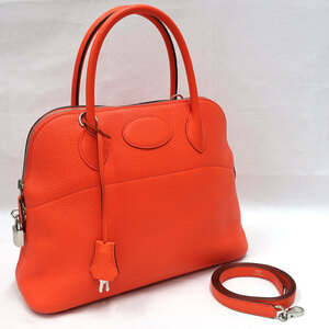 【美品】HERMES／エルメス　ボリード31　トリヨンクレマンス　カプシーヌ　A刻印　ショルダーバッグ　500120111