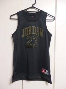 ジョーダン JORDAN バスケットボール ジャージ タンクトップ ジュニア 黒 10-12Y MHAOPOS