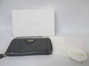 【1126h F14281】 Chloe クロエ 長財布 ロングウォレット 箱付き サイフ ウォレット レザー 小銭入れ レディース ブランド財布 中古