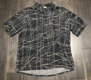 [USED] A[X]IST FREELINE SHORT SLEEVE 100%SILK SHIRTS L