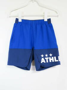 アスレタ ATHLETA ハーフパンツ ジュニア 130cm サッカー フットサル 短パン ウェア ショーツ 子供服 キッズ 紺 ネイビー ポケット付