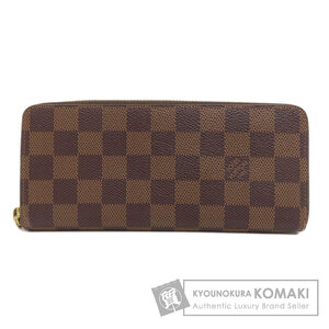 LOUIS VUITTON ルイヴィトン N41626 ポルトフォイユ・クレマンス 長財布（小銭入れあり） ダミエキャンバス レディース 中古