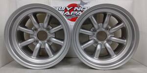 【在庫あり即納】RS Watanabe R TYPE 14×8J-6 4H-114.3 シルバーメタリック/14インチ ワタナベ アルミホイール 2本