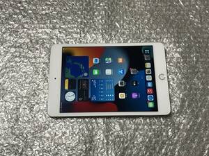 極上美品 Apple iPad mini4 Cellular 128GB シルバー MK772J/A au SIMフリー ロック解除済み