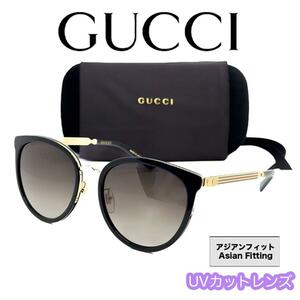 【新品/匿名配送】GUCCI グッチ サングラス GG0077SK ブラック アジアンフィット メンズ レディース イタリア製