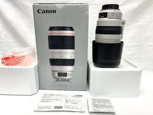 Canon EF 100-400mm f/4.5-5.6L IS II USM キャノン カメラ レンズ 良品 EFレンズ 望遠 ホワイト ズーム 元箱 取説 まとめて 1円スタート