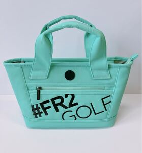 ■沖縄店限定■FR2GOLF■月桃カラー■ゴルフカートバッグ■PVC Leather Logo Embroidery Cart Bag■ターコイズブルー■トートバッグ■