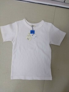 Tシャツ 白　未使用　130　綿　キッズ　子供服　