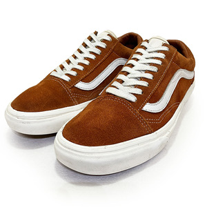 ヴァンズ バンズ オールドスクール スウェード ブラウン 26.0cm VANS OLD SKOOL SUEDE 正規品 本物 カジュアル 革 スケート ストリート 茶