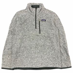 Patagonia ベターセーター ハーフジップ Youth M グレー プルオーバー フリース ジャケット パタゴニア Better Sweater 2016年製 65705