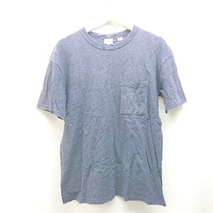 ◇ GOODWEAR ラウンドネック カジュアル 春夏 ポケット シンプル 半袖 tシャツ サイズS ネイビー メンズ E