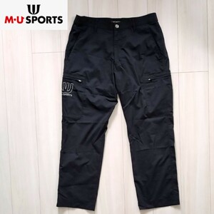 美品 M・U SPORTS ロングパンツ 52 メンズ LL ストレッチ 春夏 ボトムス エムユースポーツ ゴルフ ミエコウエサコ