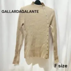 【美品・１点のみ】GALLARDAGALANTE ニットトップス　ベージュ　F