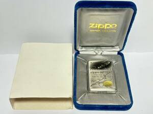 (173) ZIPPO ジッポ ジッポー オイルライター Adamski アダムスキー UFO No.0306 ケース付き シルバー系 喫煙グッズ 未使用品