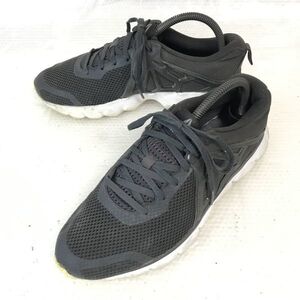 Reebok/リーボック★Hexaffect Run 5.0/高クッション/ランニングシューズ【26.0/黒×ダークグレー】BS8634/sneakers/Shoes/trainers◆Q-252