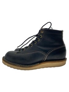 WESCO◆JOBMASTER/ジョブマスター/ブーツ/US6/BLK/レザー/ソール減有/スレ・ホール青カビ//