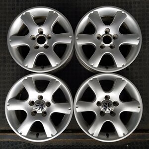 管理番号：A6-97【４本価格】【14×6J 5x100 ET+43 ハブ57】VWフォルクスワーゲン純正・ポロ等・店頭引取可能・適格請求書発行可能