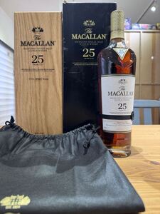 [木箱付未開栓] ザ.マッカラン　25年　43度　700mL 2020年｜The MacAllan 25Y.O. 700mL 2020 release