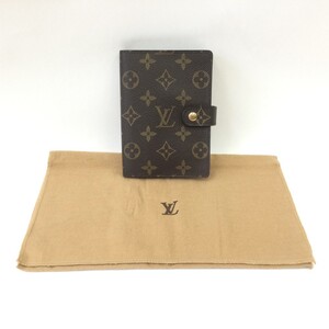 〇〇 LOUIS VUITTON ルイヴィトン 手帳カバー アジェンダPM モノグラム R20005 ブラウン やや傷や汚れあり