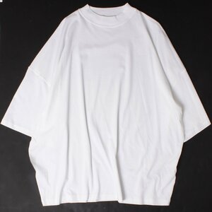 23ss JIL SANDER T-SHIRT sizeL WHITE J21GC0005 J45084 ジルサンダー オーバーサイズ ボトルネック 五分袖