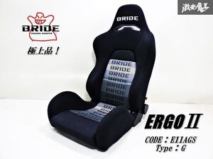 【美品！ ストア出品！】BRIDE ブリッド ERGO エルゴ2 汎用 セミバケットシート セミバケ 底止め グラデーションロゴ 両側三角ダイヤル